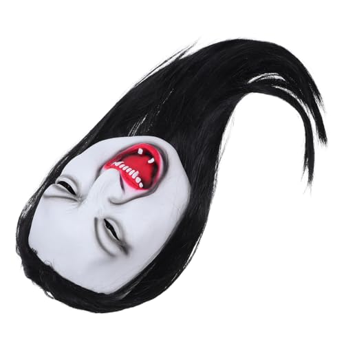 Baluue Creepy Halloween Maske mit Langem Haar Realistische Horror-gesichtsmaske für Erwachsene Passend Leicht und Angenehm für Kostümpartys und Bühnenauftritte Baluue Creepy Halloween Maske mit Langem Haar Realistische Horror-gesichtsmaske für Erwachsene Passend Leicht und Angenehm für Kostümpartys und Bühnenauftritte von Baluue