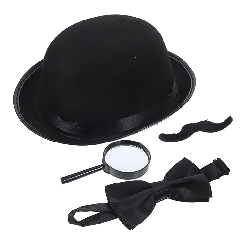 Baluue Detektiv Kostüm Set für Halloween mit Hut Schnurrbart Fliege und Lupe für Rollenspiele Cosplay und Kindergeburtstage Baluue Detektiv Kostüm Set für Halloween mit Hut Schnurrbart Fliege und Lupe für Rollenspiele Cosplay und Kindergeburtstage von Baluue