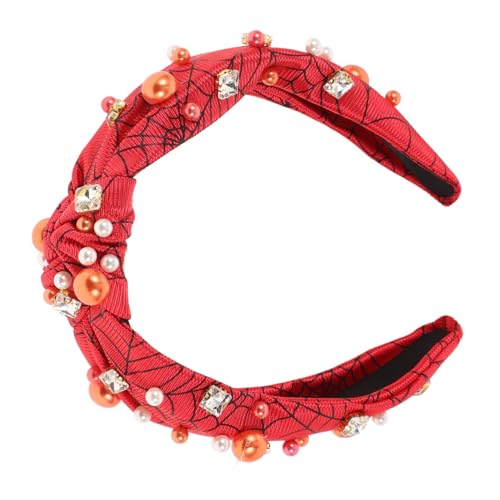 Baluue Elegantes Halloween-stirnband Damen mit Künstlichen Perlen und Strass Rutschfestes Haarband für Halloween-partys Komfortabel und Stabil Perfektes Accessoire für Kostüm und Alltag von Baluue