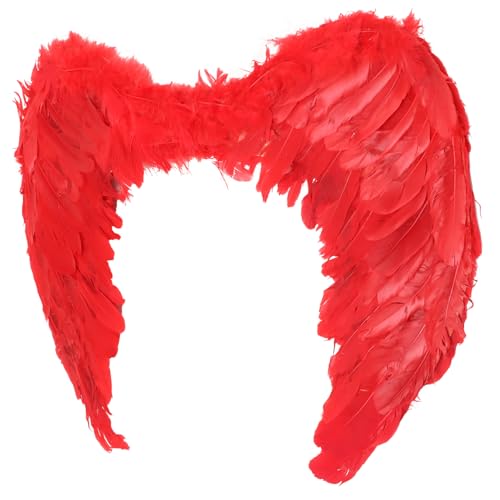 Baluue Engelsflügel Federflügel Kostüm Rot mit Elastischem Band für Erwachsene und Leichte Langlebige Performance und Party Deko Bequemes Tragen für Karneval und Bühnenauftritte Baluue Engelsflügel Federflügel Kostüm Rot mit Elastischem Band für Erwachsene und Leichte Langlebige Performance und Party Deko Bequemes Tragen für Karneval und Bühnenauftritte von Baluue