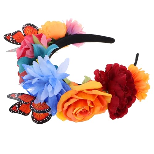Baluue Floral Haarreif mit Schmetterlingsmotiv Weiches Material Rutschfester Sitz Naturgetreue Blumen Schmetterlings deko Festlicher Haarschmuck für Karneval Ball und Party Damen Baluue Floral Haarreif mit Schmetterlingsmotiv Weiches Material Rutschfester Sitz Naturgetreue Blumen Schmetterlings deko Festlicher Haarschmuck für Karneval Ball und Party Damen von Baluue