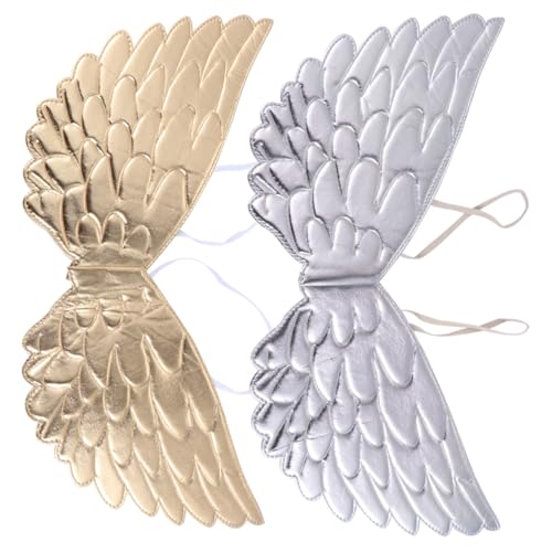 Baluue Flügel Halloween Cosplay Party Kostüm Flügel aus Hochwertigem in Silber und Gold Leichte für Mädchen Aufführung und Fasching Baluue Flügel Halloween Cosplay Party Kostüm Flügel aus Hochwertigem in Silber und Gold Leichte für Mädchen Aufführung und Fasching von Baluue