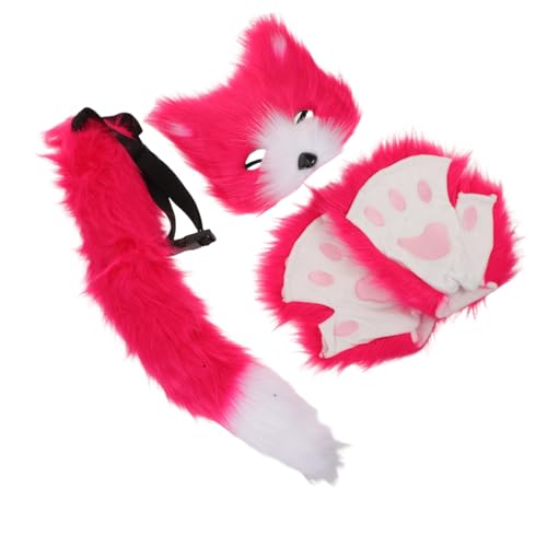 Baluue Fox Kostüm Set Damen und Mädchen Realistisches Fuchs Masken und Handschuh Set mit Bequemes und Leichtes Halloween Party Cosplay Accessoire für Karneval und Rollenspiele Baluue Fox Kostüm Set Damen und Mädchen Realistisches Fuchs Masken und Handschuh Set mit Bequemes und Leichtes Halloween Party Cosplay Accessoire für Karneval und Rollenspiele von Baluue
