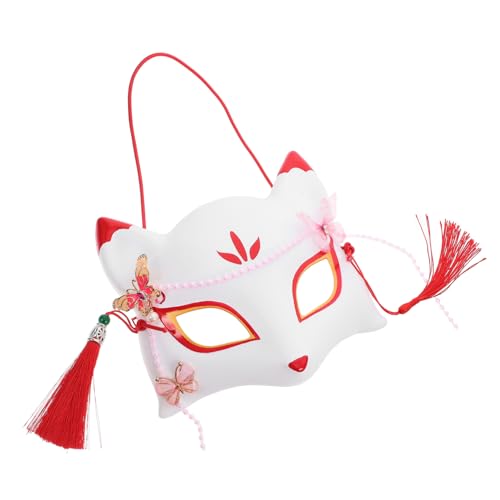 Baluue Fuchs Cosplay Maske Japanische Halbmaske für Halloween Kostümpartys Stilvolle Requisite für Herren Damen Langlebige Verarbeitung Vielseitig Einsetzbar Baluue Fuchs Cosplay Maske Japanische Halbmaske für Halloween Kostümpartys Stilvolle Requisite für Herren Damen Langlebige Verarbeitung Vielseitig Einsetzbar von Baluue