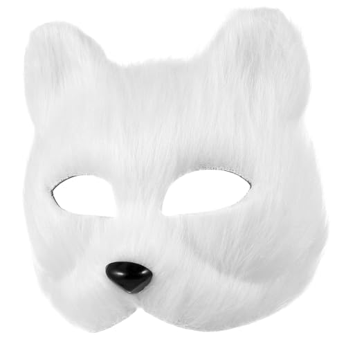 Baluue Fuchsmaske DIY Halbe Gesichtsmaske für Halloween Karneval und Maskerade Leere Maske für Kreative Kostüme und Party Gestaltung für Themenfeiern und Cosplay Baluue Fuchsmaske DIY Halbe Gesichtsmaske für Halloween Karneval und Maskerade Leere Maske für Kreative Kostüme und Party Gestaltung für Themenfeiern und Cosplay von Baluue