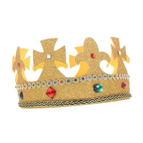 Baluue Geburtstagskönig Kostüm Crown Cosplay König Kostüm Hut Halloween King Kostümhut König Crown Für Halloween -party Haarzubehör Accessoires von Baluue