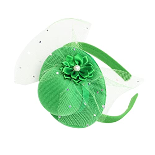 Baluue Grünes Zylinder-Stirnband dekorativer festlicher Kopfschmuck Kleeblatt-Zylinder-Stirnband Party Tag st. patrick's day feier kopfschmuck Haardekoration Plastik Green von Baluue