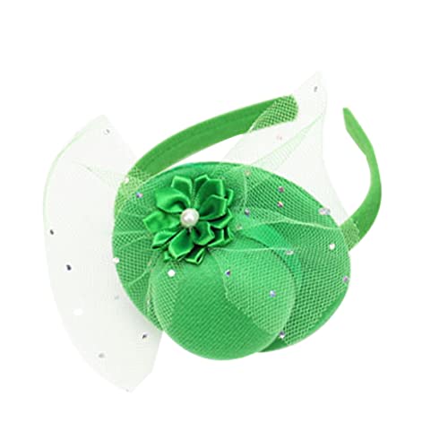 Baluue Grünes Zylinder-stirnband St Patricks Day Stirnbänder St. Patricks Day Haarband Dekorationen Mädchen Zubehör Damen Kleeblatt-stirnband Party Green Plastik von Baluue