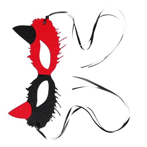 Baluue Halbgesichts Maske Damen mit Teufelshörnern Fox Design für Halloween Kostüm Party Ball Maskerade Komfortabel mit Befestigungsband Stilvolles Cosplay Accessoire für Frauen Baluue Halbgesichts Maske Damen mit Teufelshörnern Fox Design für Halloween Kostüm Party Ball Maskerade Komfortabel mit Befestigungsband Stilvolles Cosplay Accessoire für Frauen von Baluue