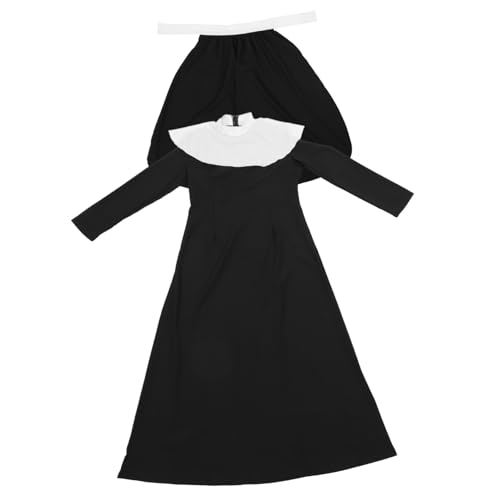 Baluue Halloween Damen Nonnenkostüm Cosplay für Erwachsene Frauen Detailreiches Bühnen Partyoutfit Vielseitig für Halloween Kostümfest und Theateraufführungen Baluue Halloween Damen Nonnenkostüm Cosplay für Erwachsene Frauen Detailreiches Bühnen Partyoutfit Vielseitig für Halloween Kostümfest und Theateraufführungen von Baluue
