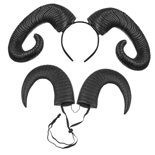Baluue Halloween Ox Horn Haarreif Schwarz Wiederverwendbarer Kopfschmuck mit Einzigartigem Hörner Design für Damen und Herren Bequemes Tragen für Party Karneval und Kostüm Baluue Halloween Ox Horn Haarreif Schwarz Wiederverwendbarer Kopfschmuck mit Einzigartigem Hörner Design für Damen und Herren Bequemes Tragen für Party Karneval und Kostüm von Baluue