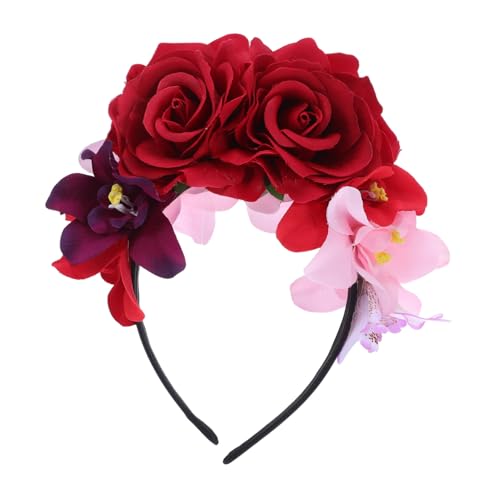 Baluue Halloween Rosen Stirnband mit Künstlichen Blumen Leichtes Flexibles Kopfschmuck für Party und Karnevalskostüme Perfektes Halloween Cosplay Accessoire für Damen Baluue Halloween Rosen Stirnband mit Künstlichen Blumen Leichtes Flexibles Kopfschmuck für Party und Karnevalskostüme Perfektes Halloween Cosplay Accessoire für Damen von Baluue