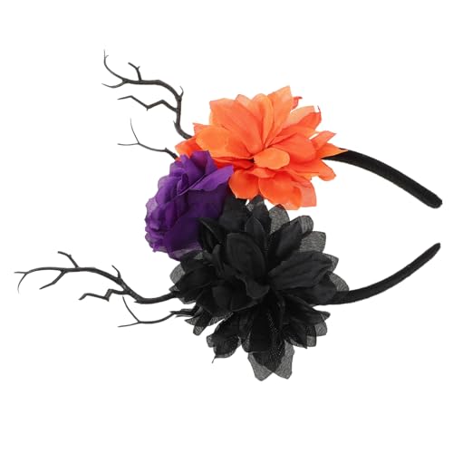 Baluue Halloween Stirnband Blutroter Braut Kopfschmuck für Damen Cosplay Party Halloween Party Haarreif für Kostüm und Themenfeier von Baluue