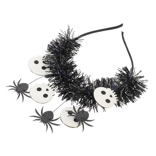 Baluue Halloween Stirnband Damen Spinnenhaarreif mit Weißem Totenkopf Einzigartiges Gothic Kopfband für Kostüm Cosplay Party Mottoparty Halloween Kopfschmuck Baluue Halloween Stirnband Damen Spinnenhaarreif mit Weißem Totenkopf Einzigartiges Gothic Kopfband für Kostüm Cosplay Party Mottoparty Halloween Kopfschmuck von Baluue