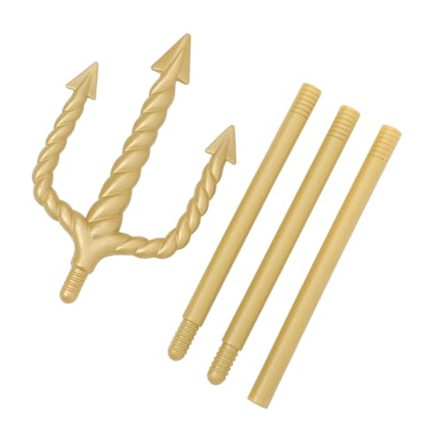 Baluue Halloween-deko Teufelsgabel Cosplay Requisite Goldener Teufelspitchfork Stab Prop Leicht Griff für Kostüm-Party Bühnenauftritt Teufel und Maskerade von Baluue