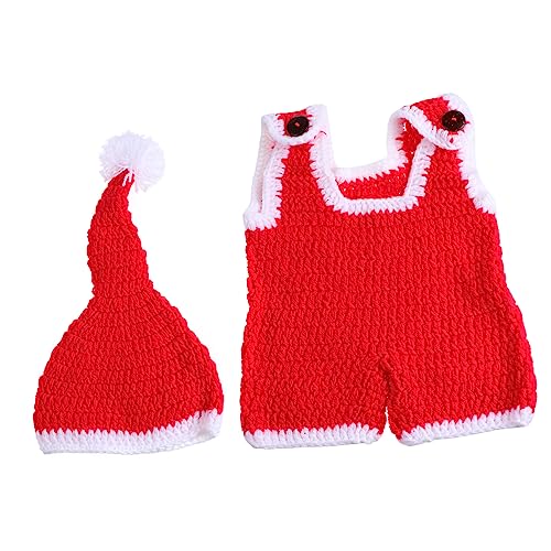 Baluue Handgefertigtes Babyfotografie Jungen Neugeborenen Weihnachtskostüm Weicher Elastischer Hautfreundlicher Wollhut für Neugeborene Atmungsaktiv Komfortabel zur Geburt Baluue Handgefertigtes Babyfotografie Jungen Neugeborenen Weihnachtskostüm Weicher Elastischer Hautfreundlicher Wollhut für Neugeborene Atmungsaktiv Komfortabel zur Geburt von Baluue