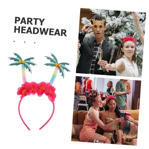 Baluue Hawaiian Palm Tree Stirnband Damen Karneval Kopfschmuck Leicht Weich Komfortabel Tropische Party Dekoration Sommer Luau Accessoire von Baluue