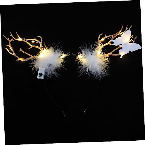 Baluue Leichtes Leuchtendes Weihnachts Haarreif mit Rentiergeweih Design Warmem LED Licht Kopfschmuck für und Festliche Familienfotos Baluue Leichtes Leuchtendes Weihnachts Haarreif mit Rentiergeweih Design Warmem LED Licht Kopfschmuck für und Festliche Familienfotos von Baluue