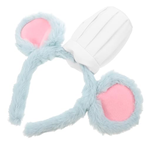 Baluue Niedliches Mausohren Stirnband mit Weißem Kochmützen Design Weiches Bequemes Kostümaccessoire für Kindergeburtstag Rollenspiel und Party für Jungen und Mädchen Baluue Niedliches Mausohren Stirnband mit Weißem Kochmützen Design Weiches Bequemes Kostümaccessoire für Kindergeburtstag Rollenspiel und Party für Jungen und Mädchen von Baluue
