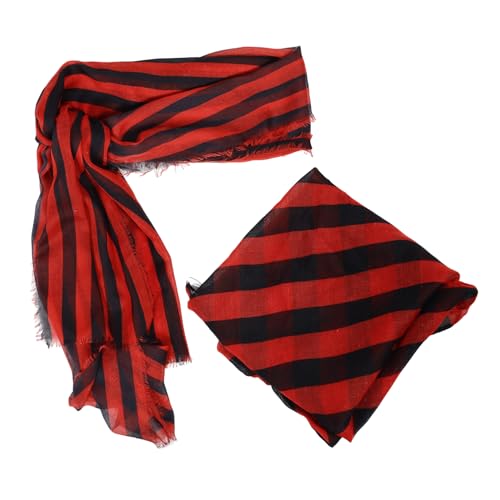 Baluue Piratenkostüm Kopftuch und Gürtel Dunkelrotes Piratentuch Leichtes Polyester Halloween Karneval Cosplay Unisex Zubehör für Damen und Herren Baluue Piratenkostüm Kopftuch und Gürtel Dunkelrotes Piratentuch Leichtes Polyester Halloween Karneval Cosplay Unisex Zubehör für Damen und Herren von Baluue