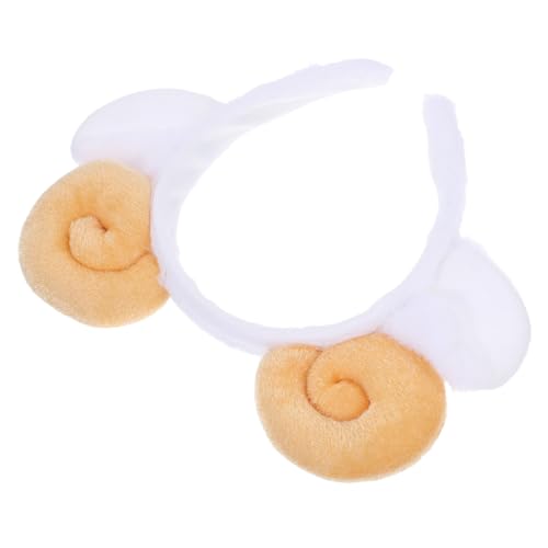 Baluue Plüsch Ziegenhörner Stirnband Kuscheliges Schafkostüm Haarreifen Passend Party Cosplay Accessoire Charmanter Kopfschmuck für Erwachsene von Baluue