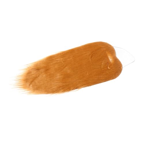 Baluue Realistischer Fake Vollbart mit Elastischem Band Brauner Langer Plüschbart für Halloween Kostüm Party Cosplay Verstellbar für Männer und Bühnenauftritte von Baluue