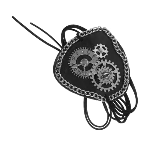 Baluue Retro Leder Einäugige Augenklappe mit Nieten Leicht und Bequem Atmungsaktiv für Halloween Cosplay Piratenkostüm und Maskerade Erwachsene Einzigartige Augenklappe Baluue Retro Leder Einäugige Augenklappe mit Nieten Leicht und Bequem Atmungsaktiv für Halloween Cosplay Piratenkostüm und Maskerade Erwachsene Einzigartige Augenklappe von Baluue