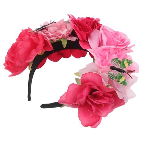 Baluue Retro Schmetterling Haarreif Damen Halloween Party Kopfschmuck Mexikanische Blumenkronen Stirnband Leichtes Cosplay Accessoire für Dia De Muertos Fest Baluue Retro Schmetterling Haarreif Damen Halloween Party Kopfschmuck Mexikanische Blumenkronen Stirnband Leichtes Cosplay Accessoire für Dia De Muertos Fest von Baluue