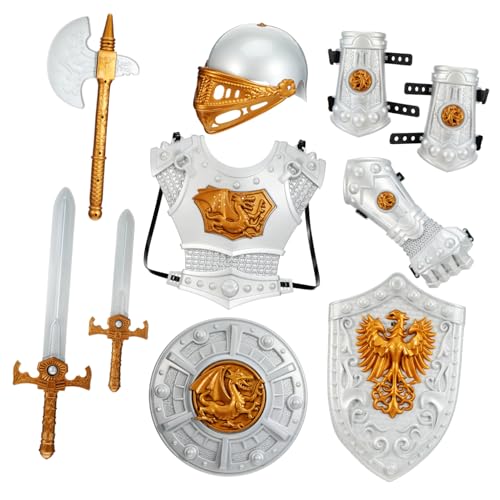 Baluue Ritter Kostüm Mittelalterliche Verkleidung mit für Jungen Halloween Kostüm Party Bühnenauftritt Cosplay Rollenspiel von Baluue