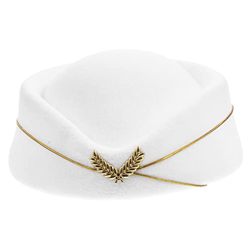 Baluue Stewardess Hut für Damen Dekorativer Cosplay Pillbox Hut für Kostümpartys Bühnenauftritte Airline Mottopartys Einfach Baluue Stewardess Hut für Damen Dekorativer Cosplay Pillbox Hut für Kostümpartys Bühnenauftritte Airline Mottopartys Einfach von Baluue