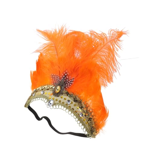 Baluue Stirnband Kopfschmuck in Leuchtendem Orange Modisch und Robust für Karneval Halloween Maskenball und Partys Einzigartiges Design mit Feiner Verarbeitung Passend für Damen und von Baluue