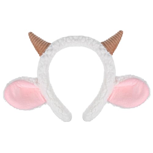 Baluue Süßes Schafsohren Stirnband mit Hörnern Perfektes Kostümzubehör für Cosplay Karneval und Geburtstagsfeiern und Leicht zu Tragen als für Freunde Baluue Süßes Schafsohren Stirnband mit Hörnern Perfektes Kostümzubehör für Cosplay Karneval und Geburtstagsfeiern und Leicht zu Tragen als für Freunde von Baluue