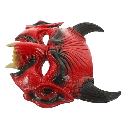 Baluue Teufelshorn Halbgesichtsmaske Rot für Halloween Erwachsene Gruselige Dämonenmaske mit Stabiler Textur Masquerade Ball Cosplay Party Zubehör Einfache Handhabung und Langlebig Baluue Teufelshorn Halbgesichtsmaske Rot für Halloween Erwachsene Gruselige Dämonenmaske mit Stabiler Textur Masquerade Ball Cosplay Party Zubehör Einfache Handhabung und Langlebig von Baluue