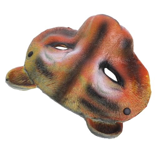 Baluue Tier Halbgesichtsmaske PU Tier Maske mit Elastischem Kopfband Langlebig Leicht Komfortabel für Halloween Cosplay Kostüm Party Zubehör von Baluue