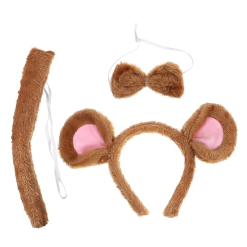 Baluue Tierkostüm Set Mausohren Stirnband mit Dekorativer Schleife und Kuscheligem Leichtes Animal Cosplay Zubehör für Mädchen und Damen Halloween Party Karneval Baluue Tierkostüm Set Mausohren Stirnband mit Dekorativer Schleife und Kuscheligem Leichtes Animal Cosplay Zubehör für Mädchen und Damen Halloween Party Karneval von Baluue
