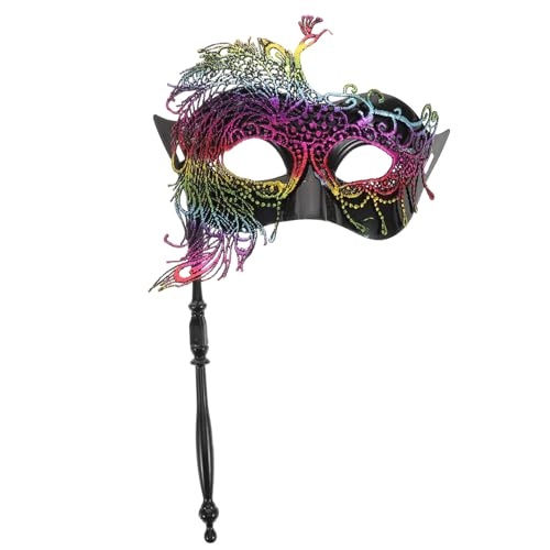 Baluue Venezianische Damen Spitzen-masquerade-maske Handheld aus Atmungsaktivem Spitzenstoff Leicht und Komfortabel für Karneval Kostüm Halloween-partys Baluue Venezianische Damen Spitzen-masquerade-maske Handheld aus Atmungsaktivem Spitzenstoff Leicht und Komfortabel für Karneval Kostüm Halloween-partys von Baluue