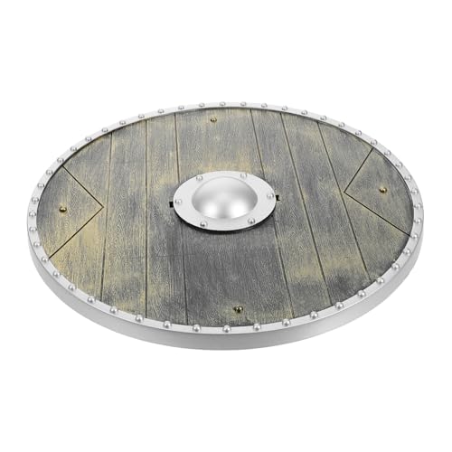Baluue Viking Cosplay Schild Prop aus Kunststoff Piratenspiel Requisit für Erwachsene Realistische Römische Krieger-Rüstung für Bühnenauftritte und Rollenspiele von Baluue