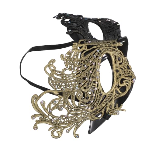 Baluue Vintage Spitzen Maske Halbgesichts Design Elastisches Band für Maskenball Halloween Karneval Cosplay Zubehör Damen Herren Baluue Vintage Spitzen Maske Halbgesichts Design Elastisches Band für Maskenball Halloween Karneval Cosplay Zubehör Damen Herren von Baluue