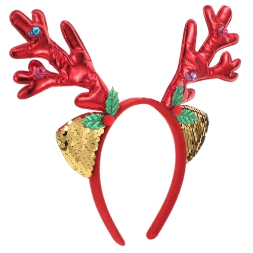 Baluue Weihnachts Geweih Haarreif Damen Kopfschmuck Rot Verspieltes Stirnband für Festliche Partys und Feierlichkeiten Einfach Anzulegen Passend für Haartypen Baluue Weihnachts Geweih Haarreif Damen Kopfschmuck Rot Verspieltes Stirnband für Festliche Partys und Feierlichkeiten Einfach Anzulegen Passend für Haartypen von Baluue