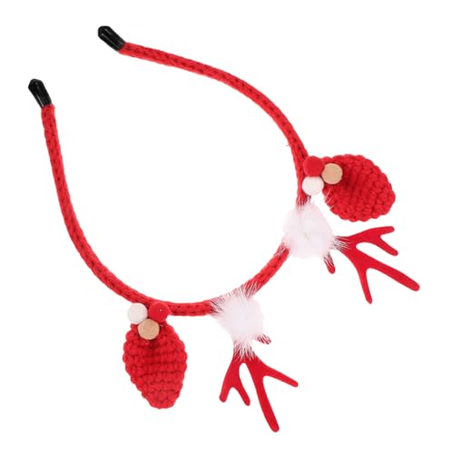 Baluue Weihnachts Geweih Stirnband mit Rentierhörnern Rotes Festliches Haarband für Damen Süßes Weihnachtskopfstück für Party Cosplay und Fotoaufnahmen Baluue Weihnachts Geweih Stirnband mit Rentierhörnern Rotes Festliches Haarband für Damen Süßes Weihnachtskopfstück für Party Cosplay und Fotoaufnahmen von Baluue