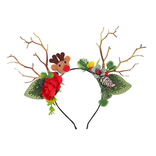 Baluue Weihnachts Haarreif mit Hirschgeweih Stabiles Antler Headband aus Langlebigem Material Bequemes Stirnband für Damen und Mädchen Festlicher Haarschmuck für Weihnachten Karneval und Baluue Weihnachts Haarreif mit Hirschgeweih Stabiles Antler Headband aus Langlebigem Material Bequemes Stirnband für Damen und Mädchen Festlicher Haarschmuck für Weihnachten Karneval und von Baluue