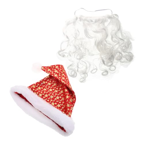 Baluue Weihnachtsmann Kostüm Baumwolle Fake und Mütze Santa Claus Zubehör für Erwachsene Weihnachtsfeier Cosplay Party Baluue Weihnachtsmann Kostüm Baumwolle Fake und Mütze Santa Claus Zubehör für Erwachsene Weihnachtsfeier Cosplay Party von Baluue