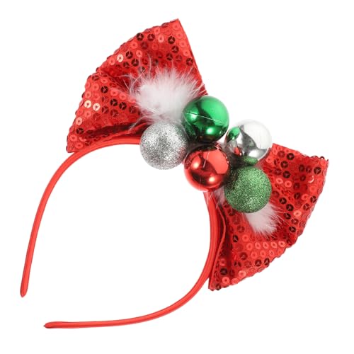 Baluue Weihnachtsstirnband mit Roter Schleife Handgefertigtes Langlebiges Haarschmuck Accessoire für Festtage und Party Dekoration Weiches Komfortables Xmas Haarreif für Mädchen Baluue Weihnachtsstirnband mit Roter Schleife Handgefertigtes Langlebiges Haarschmuck Accessoire für Festtage und Party Dekoration Weiches Komfortables Xmas Haarreif für Mädchen von Baluue
