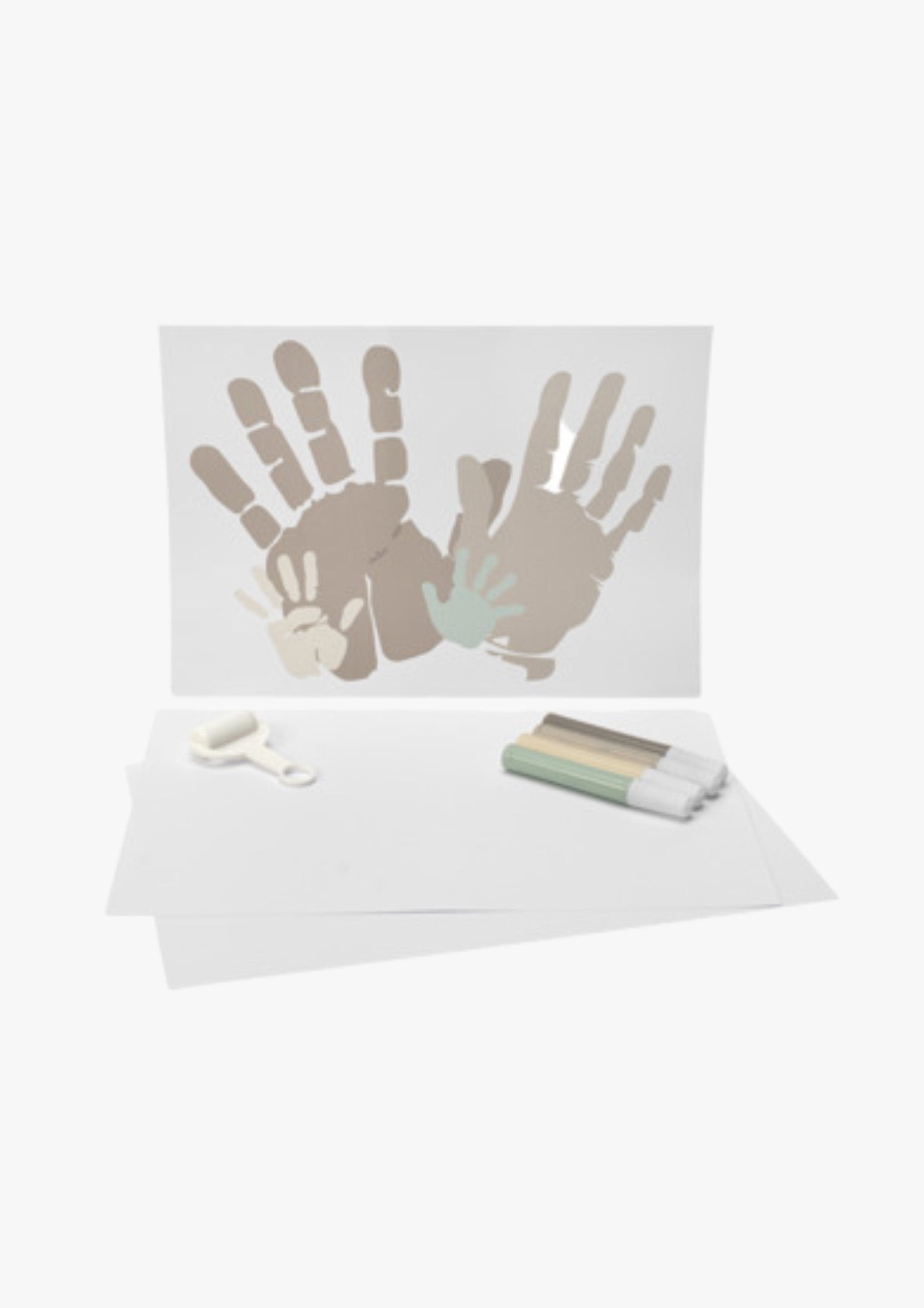 BamBam Familien-Handabdruck-Set, 4 Farben BamBam Familien-Handabdruck-Set, 4 Farben von BamBam