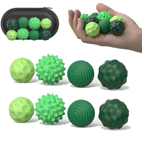 Bambebe 8 Stück Magnetische Fidget Toys, Magnetkugeln Anti Stress Bälle, Fidget Toys Erwachsene Sensorik Bälle, Magnetische Kugeln Acupressure Balls von Bambebe