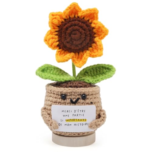 Bambebe Positive Sonnenblumen-Puppe, gehäkelt, handgefertigt, Geschenk für Kollege, Freundin, Lehrerin, Dankeschön für Geburtstag, Weihnachten, Muttertag Bambebe Positive Sonnenblumen-Puppe, gehäkelt, handgefertigt, Geschenk für Kollege, Freundin, Lehrerin, Dankeschön für Geburtstag, Weihnachten, Muttertag von Bambebe