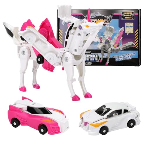 Bambebe Transformierendes Einhorn Auto, Autospielzeug für 3–8-jährige Jungen und Mädchen, Transformations-Auto-Roboter-Spielzeug Geschenk FüR Kinder, Kollision Deformation Kombinierter Roboter Bambebe Transformierendes Einhorn Auto, Autospielzeug für 3–8-jährige Jungen und Mädchen, Transformations-Auto-Roboter-Spielzeug Geschenk FüR Kinder, Kollision Deformation Kombinierter Roboter von Bambebe