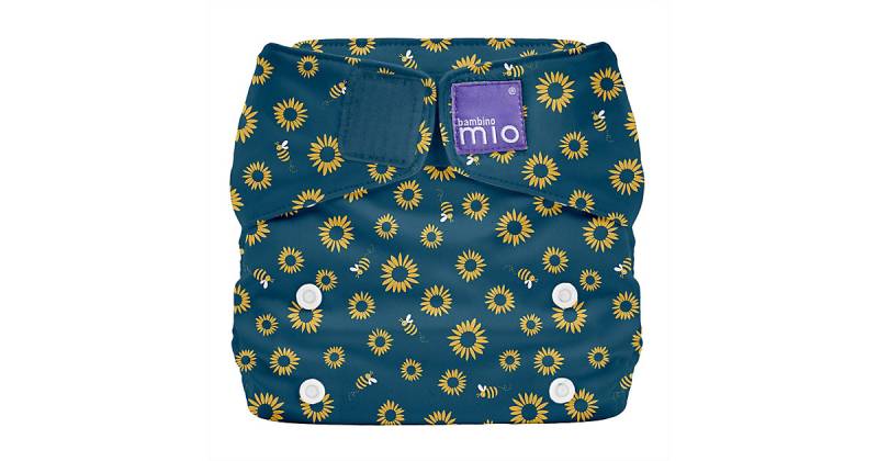 Bambino Mio, miosolo classic All-in-One Stoffwindel, Sonnenblumen Feld blau/gelb Gr. 80/86 von Bambino Mio