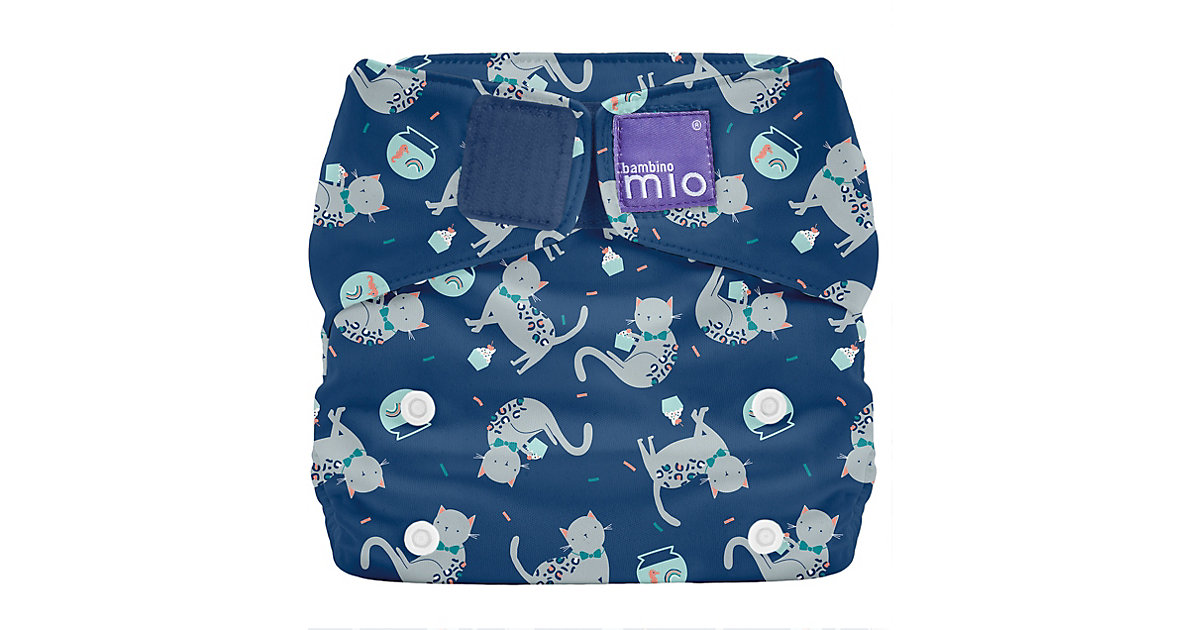 Bambino Mio, miosolo classic All-in-One Stoffwindel, Konfetti Katze dunkelblau Gr. 80/86 Bambino Mio, miosolo classic All-in-One Stoffwindel, Konfetti Katze dunkelblau Gr. 80/86 von Bambino Mio