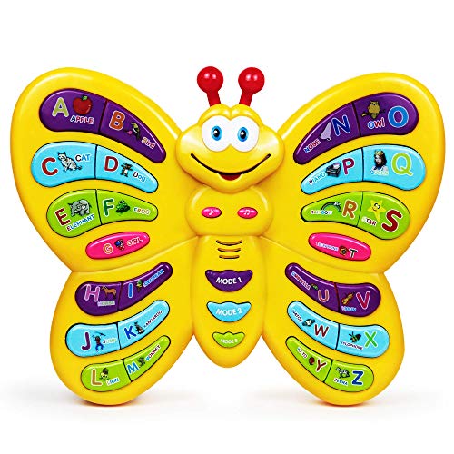 Vorschule ABC Lernspielzeug, Interaktives pädagogisches Schmetterlingsspielzeug für Kleinkinder, Tiergeräusche & Musik, Frühe Entwicklung Sehen und Sagen Babyspielzeug für 3 Jahre alte Jungen Vorschule ABC Lernspielzeug, Interaktives pädagogisches Schmetterlingsspielzeug für Kleinkinder, Tiergeräusche & Musik, Frühe Entwicklung Sehen und Sagen Babyspielzeug für 3 Jahre alte Jungen von Bambiya